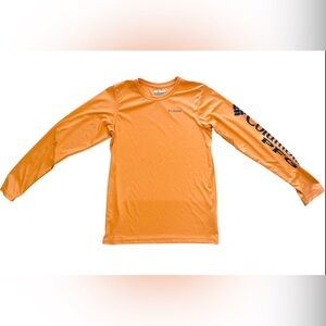 🔸Columbia Youth Orange Long Sleeve Performance Tee - Size Large (14/16)